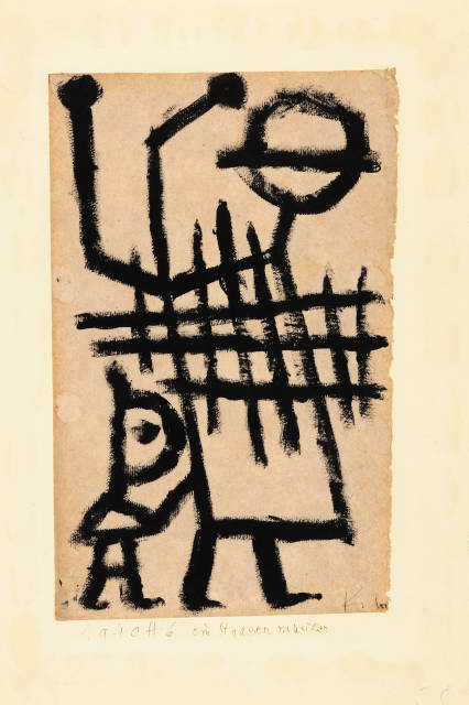 Paul Klee  : Ein Strassen Musiker , 1940