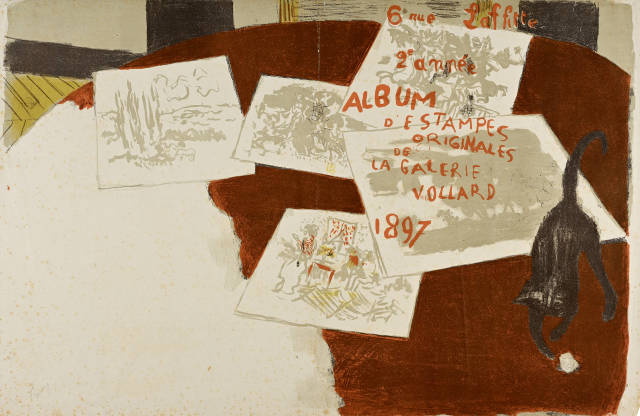 Pierre Bonnard  : Couverture du deuxième Album d'estampes  ..., 1897