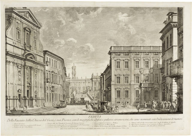 Nach Francesco Panini  : Folge von Römischen Veduten nach Entwürfen  ..., 1765-1781 