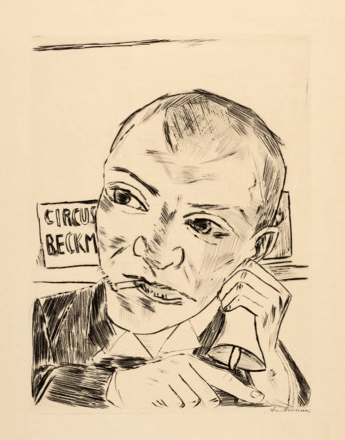 Max Beckmann  : Jahrmarkt. 10 Originalradierungen von Max  ..., 1921, published 1922
